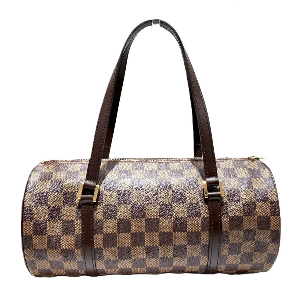 LOUIS VUITTON Authentic Brown Damier Canvas Papillon 30 Shoulder Bag - Picture 2 of 9